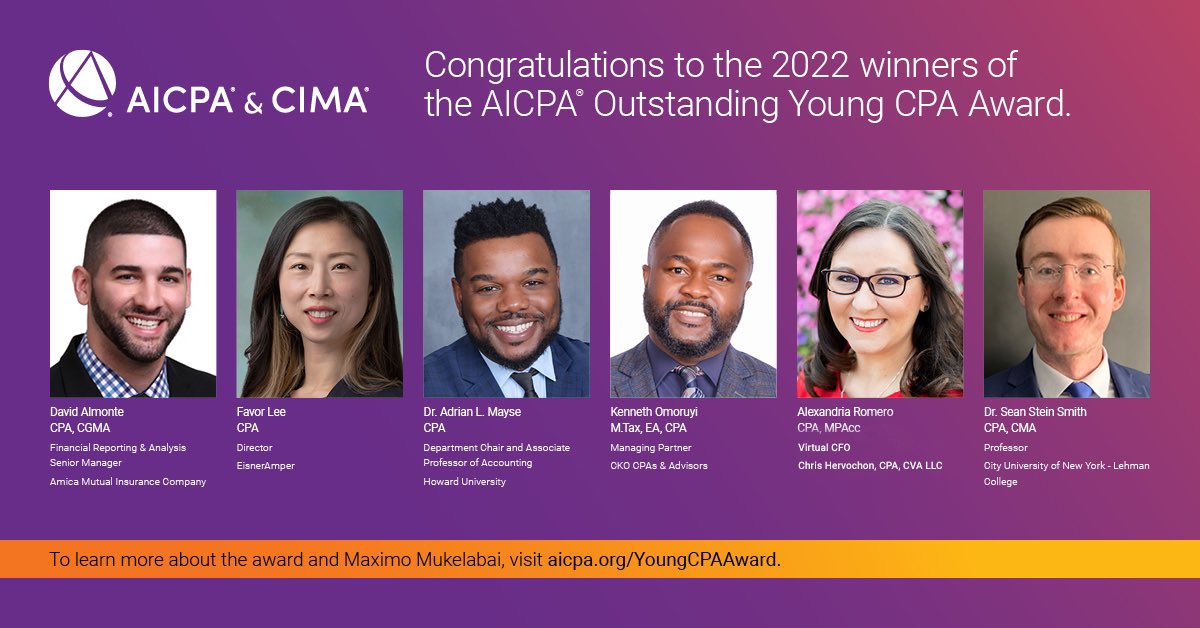 AICPA names 2022 Outstanding Young CPA Award recipients - Vimarsana News