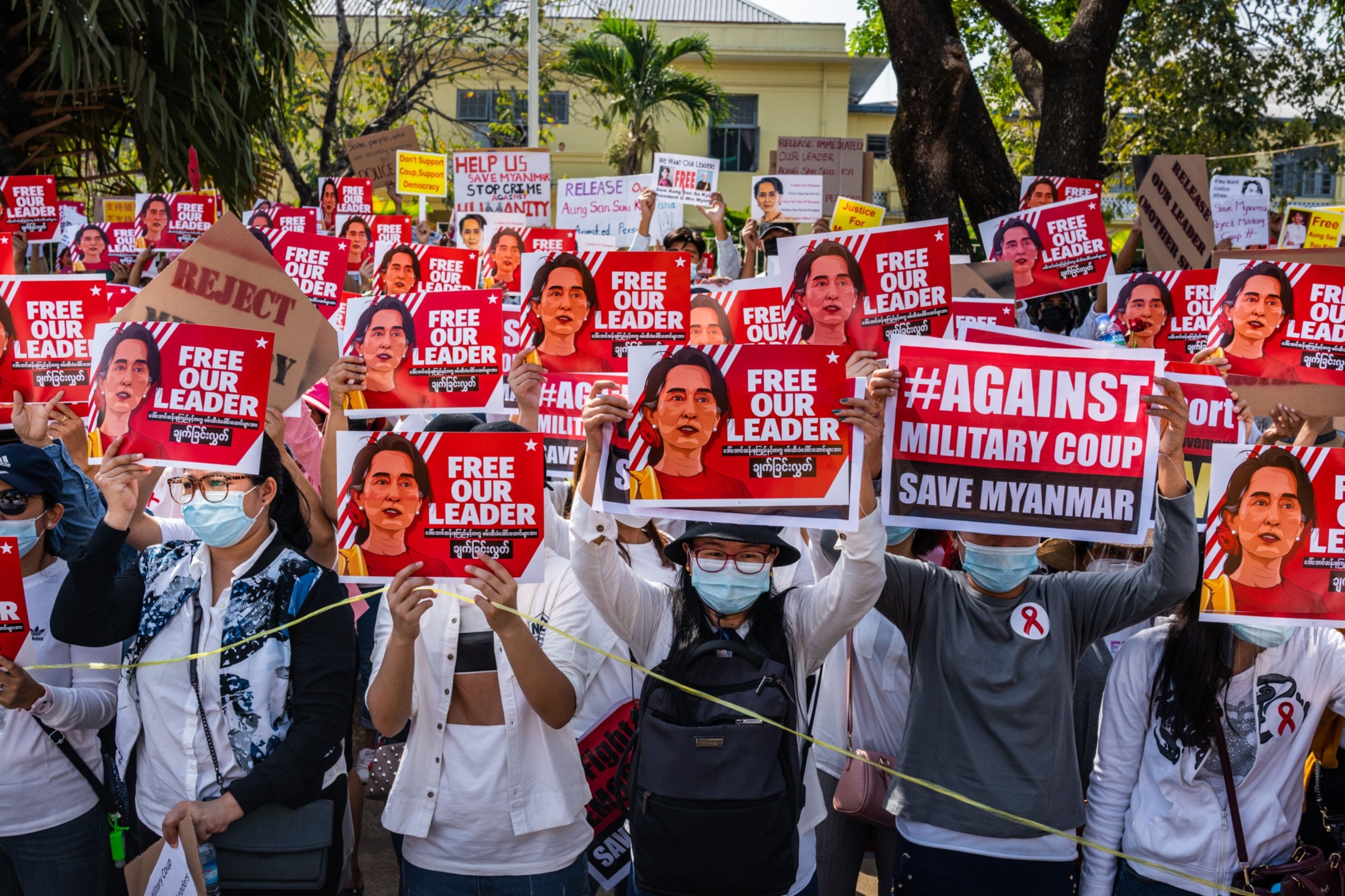 Myanmar protesters call for international audit institutions to sever contact - Vimarsana News